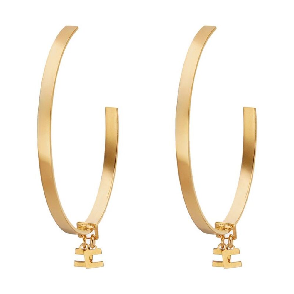 Elisabetta Franchi Women Logo Curved Earrings